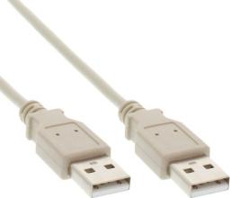 Kabel USB InLine USB-A - 0.3 m Beżowy (34303H)