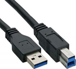 Kabel USB InLine USB-A - USB-B 0.3 m Czarny (35303)