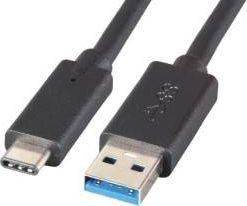 Kabel USB M-CAB USB-A - 0.5 m Czarny (7200449)