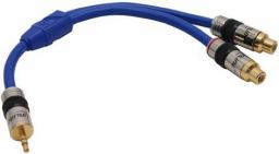 Kabel InLine Jack 3.5mm - RCA (Cinch) x2 0.2m niebieski (89941P)