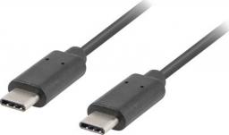 Kabel USB Lanberg USB-C - USB-C 1.8 m Czarny (CA-CMCM-10CU-0018-BK)