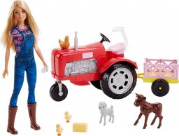 Lalka Barbie Mattel - Farmerka i traktor (FRM18)