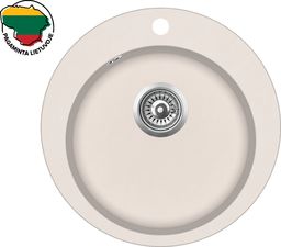 Zlewozmywak Aquasanita Dirbtinio granito virtuvinė plautuvė Aquasanita Clarus SR100, 111 Silica