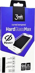  3MK Grūdinto stiklo ekrano apsauga 3MK HardGlass Max Privacy, skirta iPhone 6 telefonui, skaidri/balta
