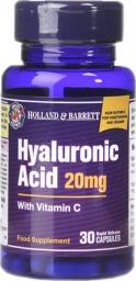 Holland & Barrett Kwas Hialuronowy z Witaminą C 20 mg 30 Kapsułek (HB13440)