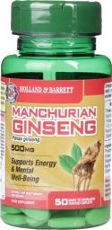 Holland & Barrett Żeń-szeń Mandżurski 500 mg 50 Kapletek
