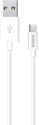 Kabel USB Savio USB-A - microUSB 2 m Biały (SAVIO CL-124)