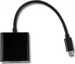 Kabel USB Qoltec USB-C - HDMI 0.23 m Czarny (50375)