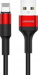 Kabel USB Usams USB-A - Lightning 1.2 m Czerwony (SJ220IP02)