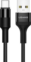 Kabel USB Usams USB-A - USB-C 1.2 m Czarny (SJ221TC01)