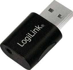 Adapter USB LogiLink USB - Jack 3.5mm Czarny  (UA0299)