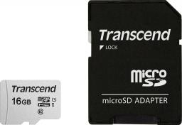 Karta Transcend 300S MicroSDHC 16 GB Class 10 UHS-I/U3  (TS16GUSD300S-A)