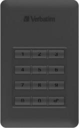 Dysk zewnętrzny HDD Verbatim Store 'n' Go Secure 2TB Czarno-srebrny (53403)