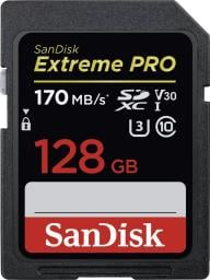 Karta SanDisk Extreme PRO SDXC 128 GB Class 10 UHS-I/U3 V30 (SDSDXXY-128G-GN4IN)