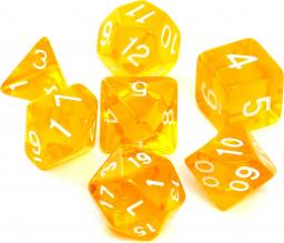  Rebel Komplet kości RPG kryształowe żółte (106262)