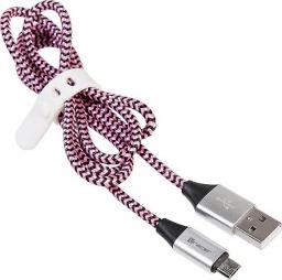 Kabel USB Tracer Kabel TRACER USB 2.0 AM - micro 1,0m czarno-fioletowy