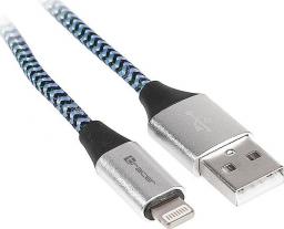 Kabel USB Tracer USB-A - Lightning 1 m Niebieski (TRAKBK46269)