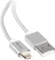 Kabel USB Tracer USB 2.0 AM - micro 1,0m srebrny