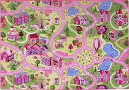  Dywan dziecięcy Sweet Town, różowy, 95x200cm (21613690)