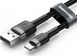 Kabel USB Baseus USB-A - Lightning 2 m Czarno-szary (6953156275010)