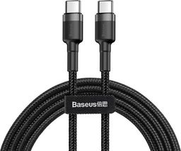 Kabel USB Baseus USB-C - USB-C 1 m Czarny (CATKLF-GG1)