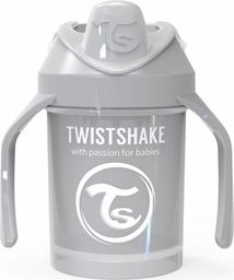  Twistshake Neišsiliejantis puodelis su rankenėlėmis Twistshake Mini Cup, 230 ml, 4 mėn., pastel grey
