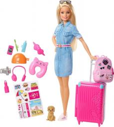 Lalka Barbie Mattel Dreamhouse Adventures - Barbie w podróży (FWV25)