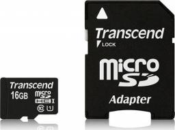 Karta Transcend Premium MicroSDHC 16 GB Class 10 UHS-I/U1  (TS16GUSDU1)