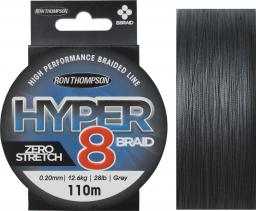  Ron Thompson Plecionka Hyper 8-Braid 110m 0.10mm 5.4kg 12lb Dark Grey (61478)