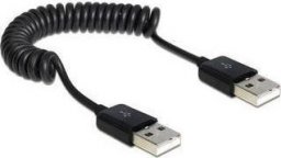 Kabel USB Delock USB-A - USB-A 0.6 m Czarny (83239)