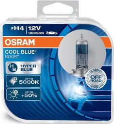  Osram Automobilinės lemputės Osram Cool Blue Boost H4, 100/90W, 2 vnt.