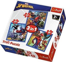  Trefl Puzzle 3w1 Pajęcza siła Spider-man