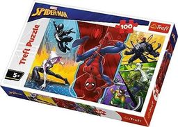  Trefl Puzzle 100 Do góry nogami Marvel Spider-man