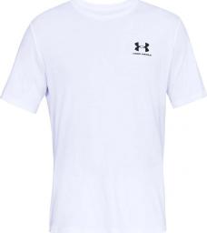  Under Armour Koszulka męska Sportstyle Left Chest Tee biała rozmiar XXL (1326799-100)