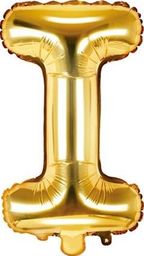  Party Deco Balon foliowy Litera "I", 35cm, złoty uniwersalny
