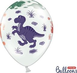  Party Deco Balon Dinozaury, mix, 30 cm, 6 szt. uniwersalny