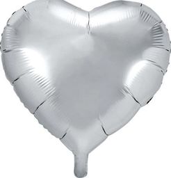  Party Deco Balon foliowy serce, srebrny, 45cm uniwersalny