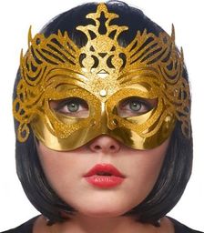  Party Deco Maska imprezowa, ornament, złota uniwersalny