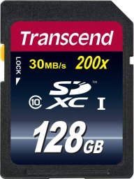 Karta Transcend 200x SDXC 128 GB Class 10  (TS128GSDXC10)