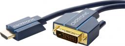 Kabel Clicktronic HDMI - DVI-D 3m granatowy (70342)