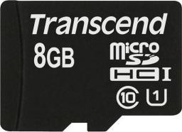 Karta Transcend Premium MicroSDHC 8 GB Class 10 UHS-I/U1  (TS8GUSDCU1)