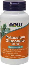  NOW Foods Now Foods Potasium Gluconate 99mg 100tab