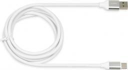 Kabel USB iBOX USB-A - USB-C 1.5 m Biały (IKUMTCWQC)