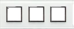 KOS DANTE Ramka potrójna szkło białe 4502183
