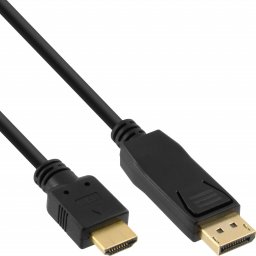 Kabel InLine DisplayPort - HDMI 1m czarny (17181)