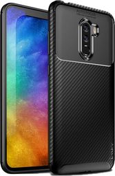 IPAKY iPaky Carbon Fiber elastyczne etui pokrowiec Xiaomi Pocophone F1 czarny uniwersalny