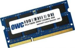 Pamięć do laptopa OWC SODIMM, DDR3, 4 GB, 1333 MHz, CL9 (OWC1333DDR3S4GB)