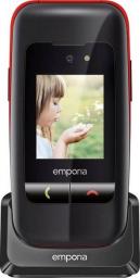 Telefon komórkowy Emporia One V200 Czarno-czerwony