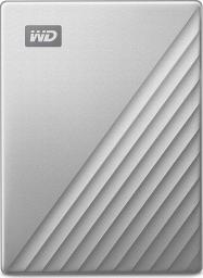 Dysk zewnętrzny HDD WD My Passport Ultra for Mac 4TB Srebrny (WDBPMV0040BSL-WESN)