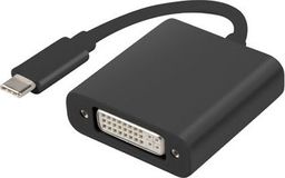 Adapter USB Lanberg USB-C - DVI Czarny  (AD-UC-DV-01)